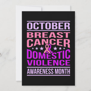 Månadsstöd för Domestic Violence Awareness Tack Kort