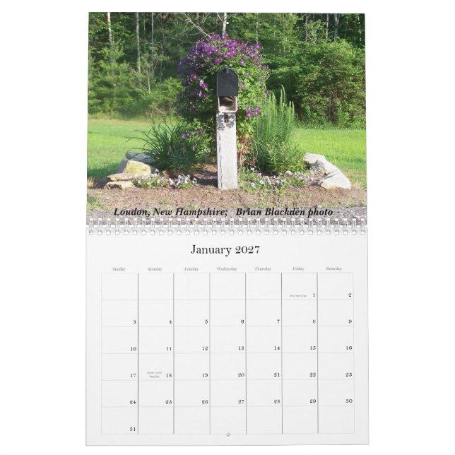 månadstidningbildkalender 2007 kalender (Jan 2027)