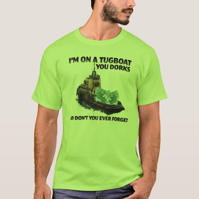 Månadstidningbogserbåt T Shirt (Framsida)