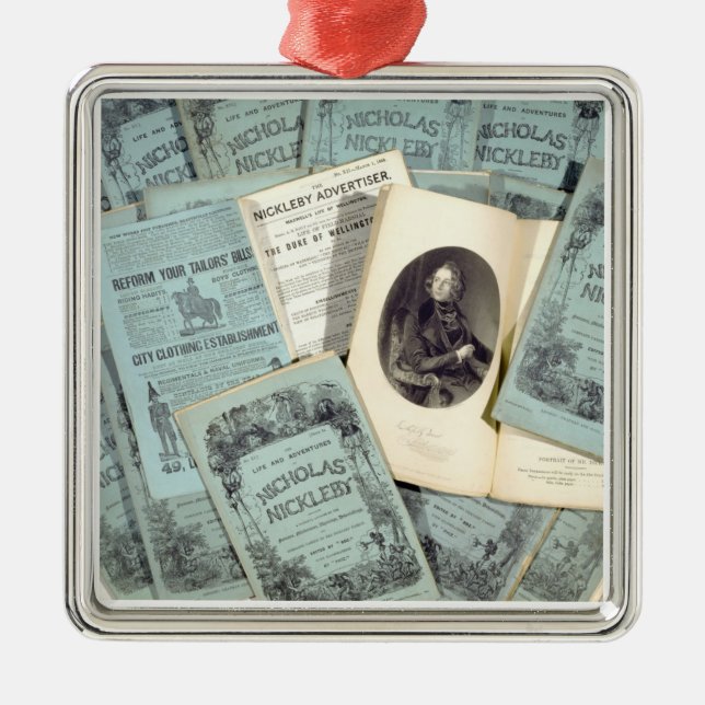 Månadstidningen utfärdar av 'livet och äventyren julgransprydnad metall (Framsidan)