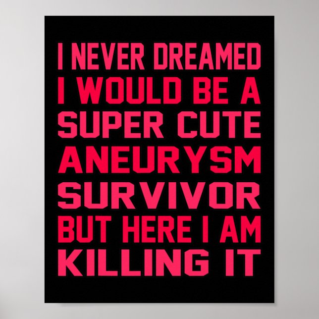 Månadstillägg för Cute Brain Aneurysm Survivor Awa Poster (Framsidan)