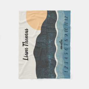 Månadstillväxtspårare för naturmiljöer fleecefilt