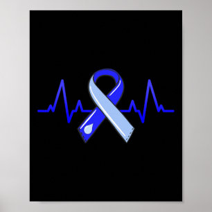 Månadsvarvning - blått band poster
