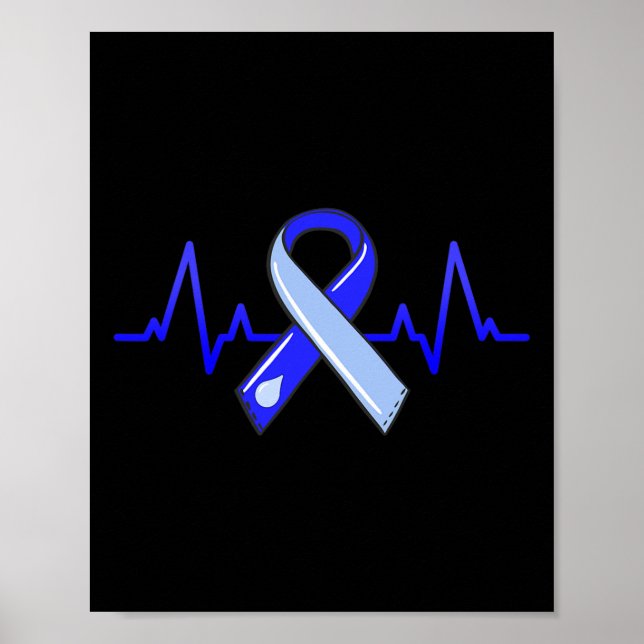 Månadsvarvning - blått band poster (Framsidan)
