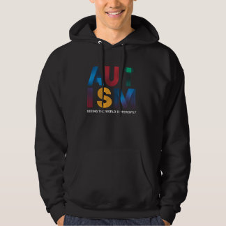 Månadsvis medvetenhet om autism - färgstark suppor hoodie