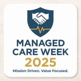 Managed Care Week 2025 - Paper Coasters Underlägg Papper Kvadrat