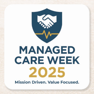 Managed Care Week 2025 - Paper Coasters Underlägg Papper Kvadrat