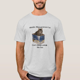 Management Cat är satt i lådan Tee Shirt