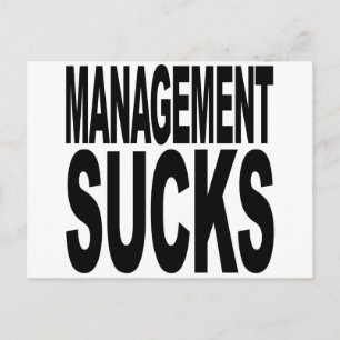 Management Sucks Vykort