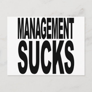 Management Sucks Vykort
