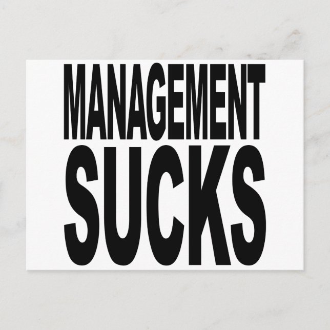 Management Sucks Vykort (Framsida)