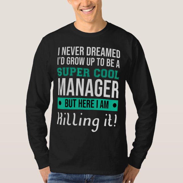 Manager Chef Manager T Shirt (Framsida)