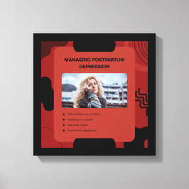 Managing Postpartum Depression Awareness Design Canvastryck
