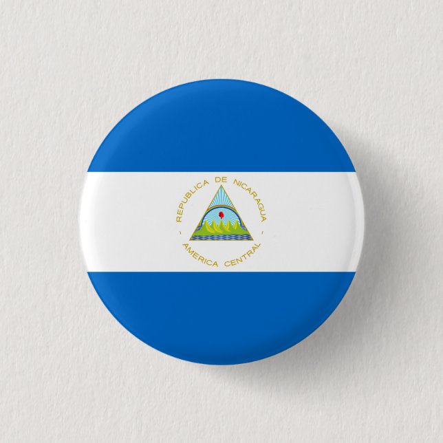 Managua Flagga, Flagga Nicaragua Knapp (Framsida)