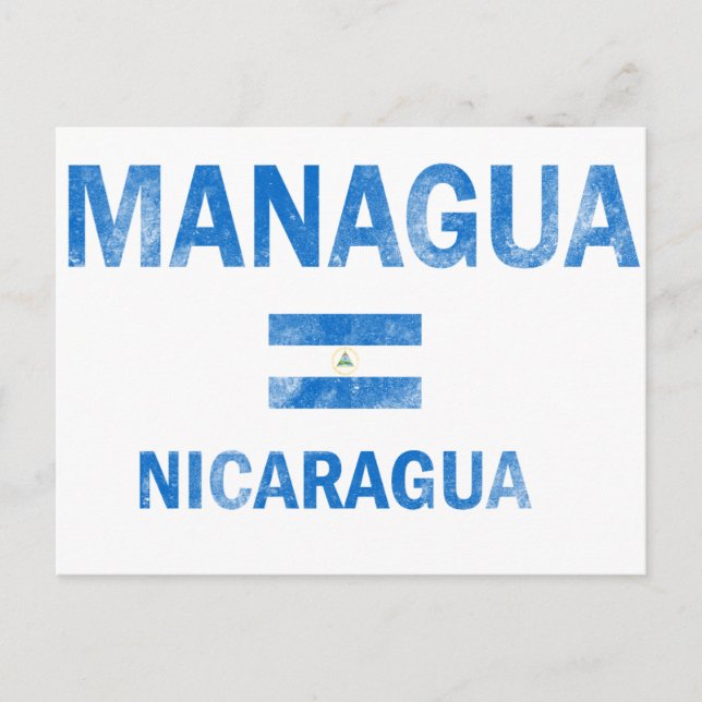 Managua Nicaragua Dedesign Vykort (Framsida)