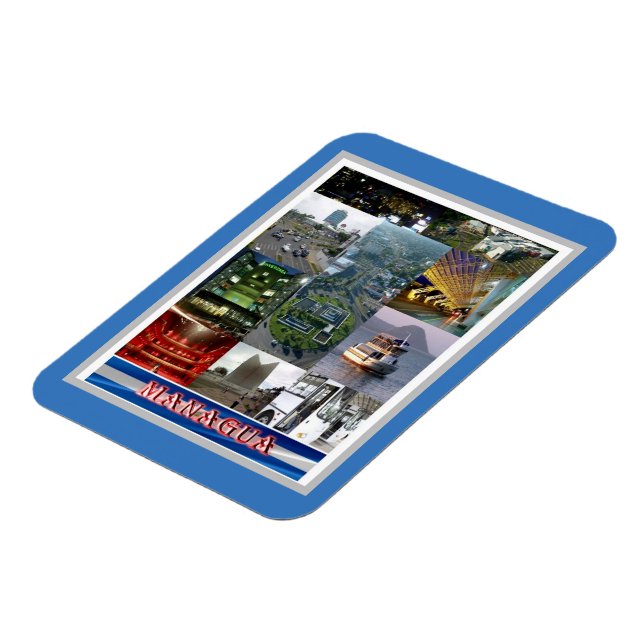 Managua - Nicaragua - Mosaic - Magnet (Vänstra Sidan)