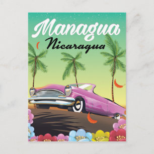 Managua - Nicaragua-reseaffisch Vykort