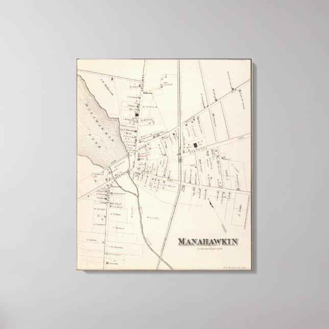 Manahawkin, New jersey Canvastryck (Framsida)