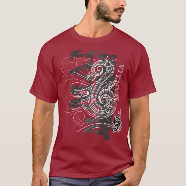Manaia - förmyndare (silverhandstil) t-shirt (Framsida)