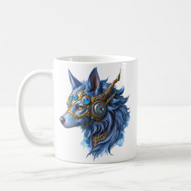 Månallys väktare av den safirslöjan.  kaffemugg (Vänster)