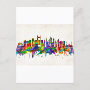 Manama Bahrain Skyline Helg Vykort