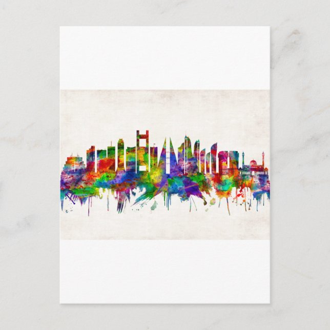 Manama Bahrain Skyline Helg Vykort (Framsida)