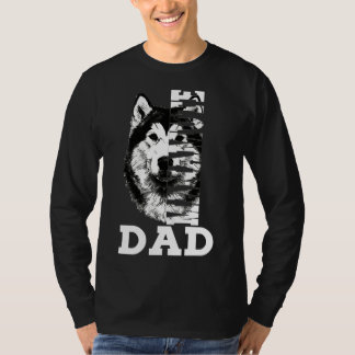 Manamute Pappa Husky Hund T Shirt