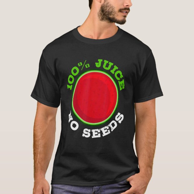 Manar 100 Juice No Seeds Watermelon Vasectomy T Shirt (Framsida)