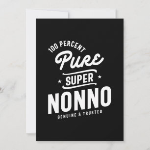 Manar 100 % ren Toppen Nonno-gåva Tack Kort