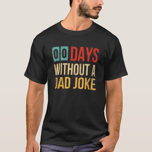 Manar 10 dagar utan Pappa-jokervint Fars dag T Shirt (Framsida)
