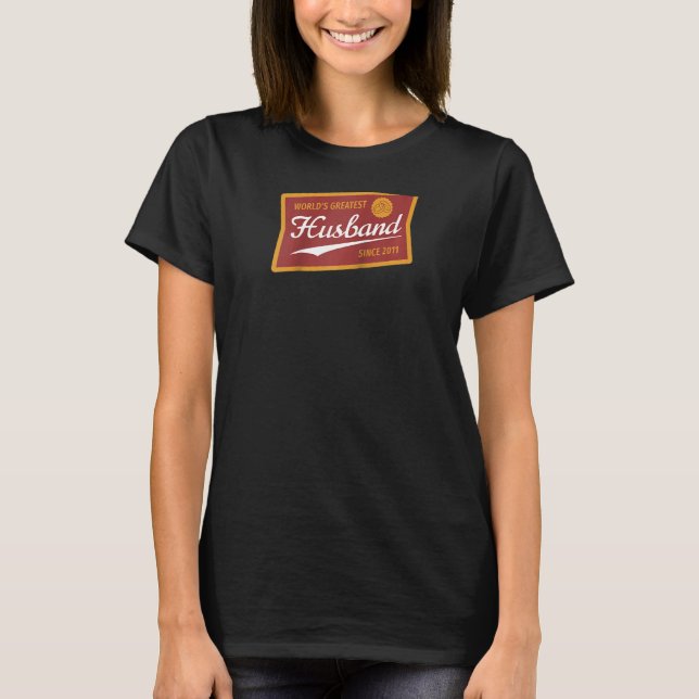 Manar 10:e Bröllop-årsdagen Make sedan 2011 T Shirt (Framsida)