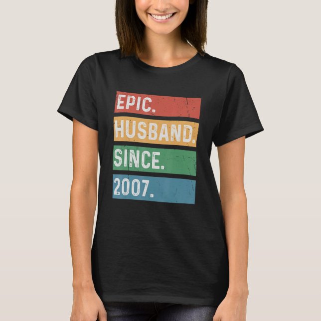 Manar 16:e årsdagen Bröllop 16 - Epic Husba T Shirt (Framsida)