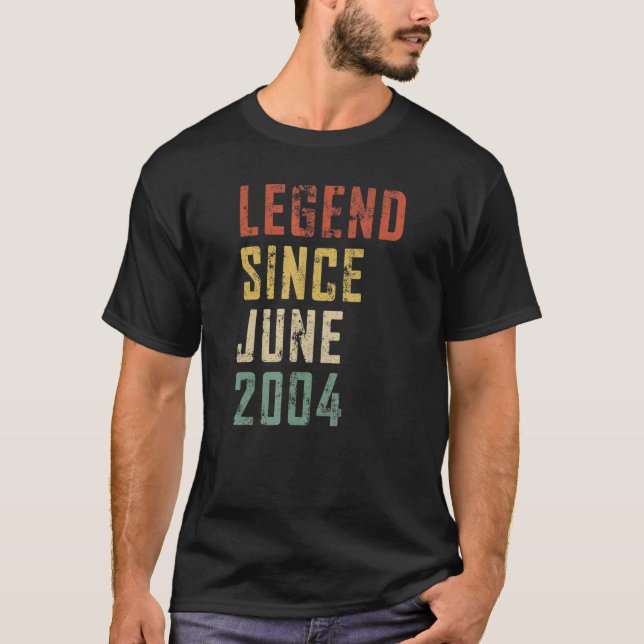 Manar 18 år gammal förklaring sedan juni 2004 18:e t shirt (Framsida)
