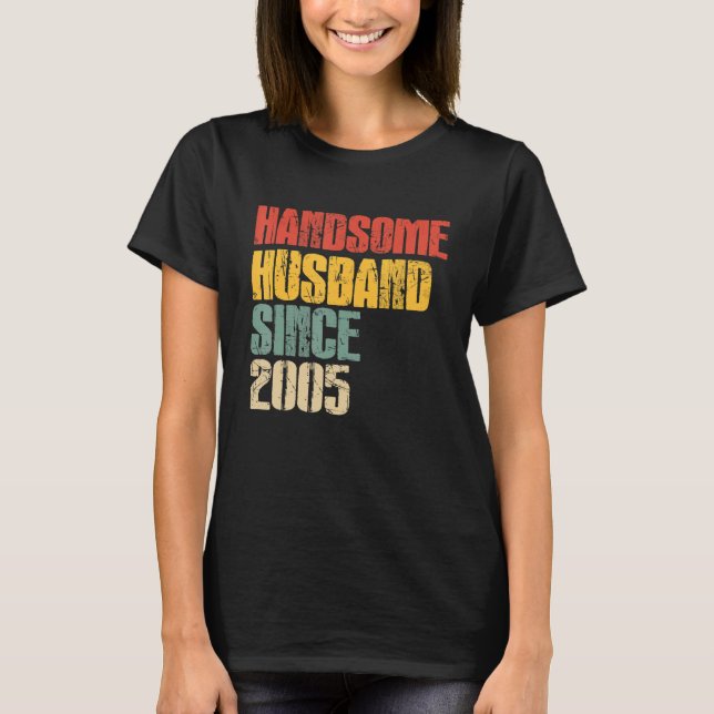 Manar 18:e Bröllop-årsdagen för HUS Handsome Hus T Shirt (Framsida)