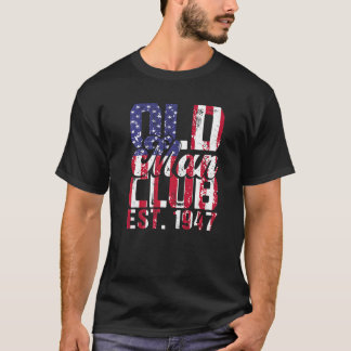 Manar 1947 Födelsedagsfest Gamle Man Klubb Est 194 T Shirt