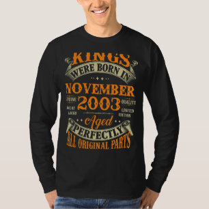Manar 19:e födelsedagen Kung född i november 2003 T Shirt