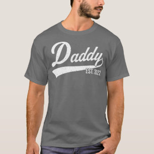 Manar 1:a gången Pappa EST 2022 Nya Huvan för förs T Shirt
