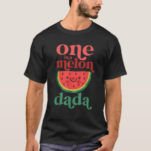 Manar 1 i en Melon Dada Cute Watermelon First Bir T Shirt