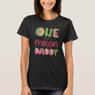 Manar 1 i en melon pappa Cute Watermelon First Bi T Shirt