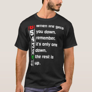 Manar 1 Nedåt 6 Högre motorcykel T Shirt