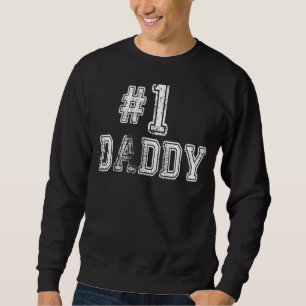 Manar 1 Pappa Number One Pappa Family Kärlek Pride Lång Ärmad Tröja