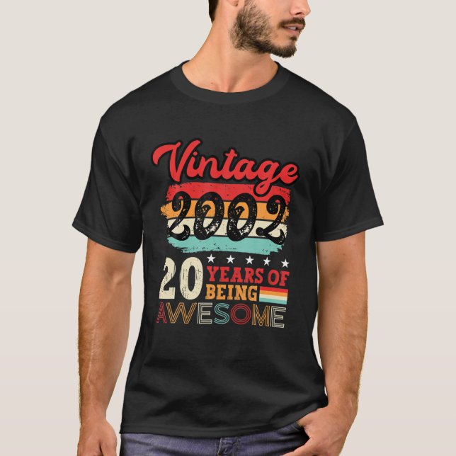 Manar 20:e födelsedag Coola Bday Idea Turning 20 å T Shirt (Framsida)