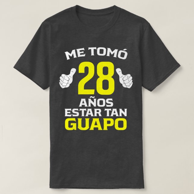 Manar 28 Anos Regalo de Cumpleanos 28 para el T Shirt (Design framsida)