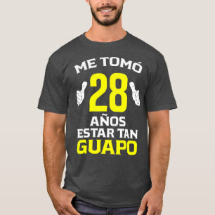 Manar 28 Anos Regalo de Cumpleanos 28 para el T Shirt