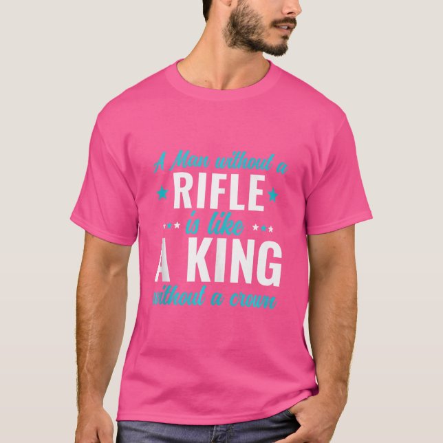 Manar 2 och ändringsförslag Rifle Hunting A Man ut T Shirt (Framsida)