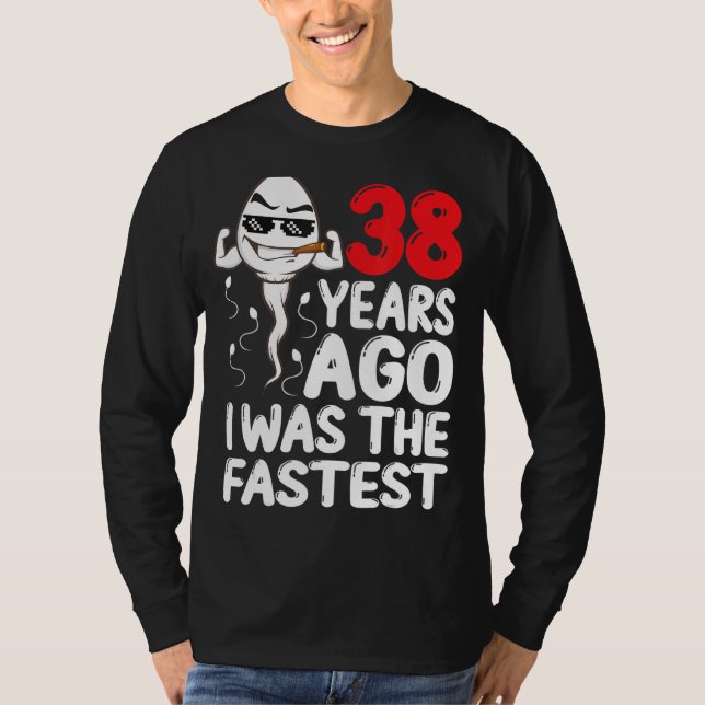 Manar 38:e födelsedagstidningen Gag Dress för 38 å T Shirt (Framsida)