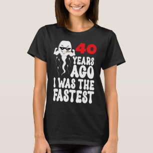 Manar 40:e födelsedagskalkens klänning för 40 år s t shirt