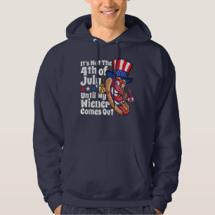 Manar, 4:e juli: Hotdog Wiener kommer ut Hoodie