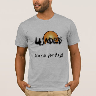 manar 4Jaded T-tröjagrå färg w/Text Tee Shirt