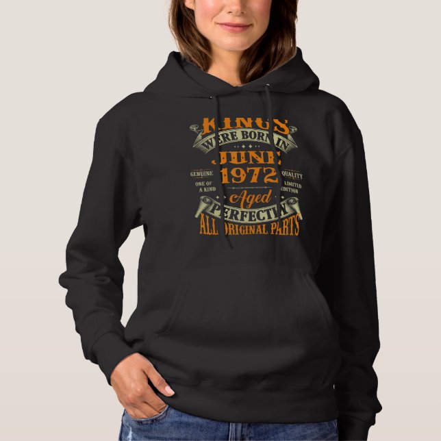 Manar 50:e födelsedagen för Kung, född i juni 1972 T Shirt (Framsida)